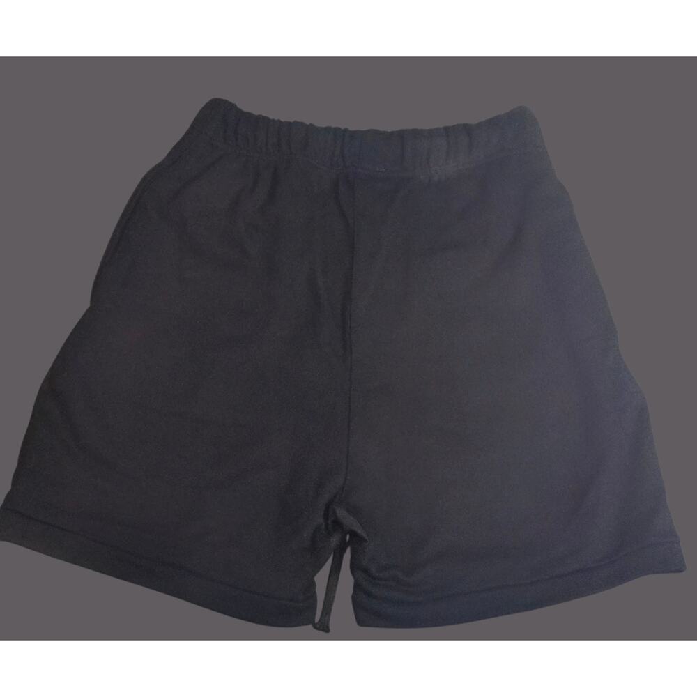 Essentials Fear of God Men's Black Fleece Drawstring Shorts Small 4" Inseam NWT - Picture 2 of 3